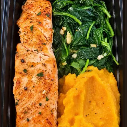 Salmon plate by Stephanie's Family Kitchen