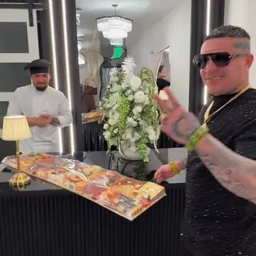 Six-foot charcuterie table by El Chef Carlito