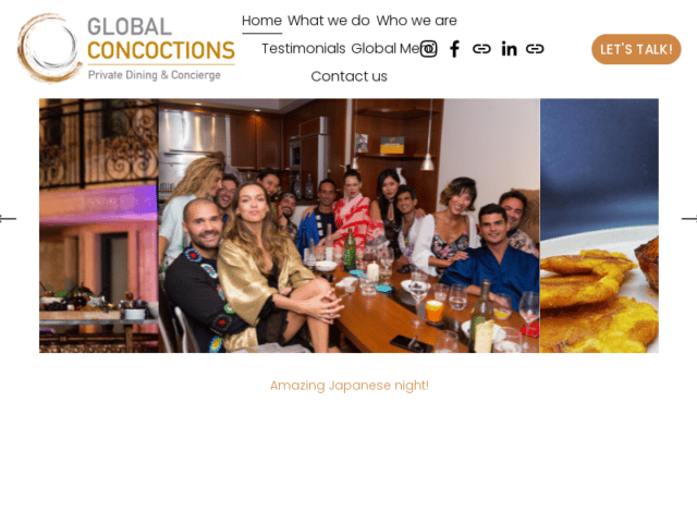 Global Concoctions - Private Dining Services