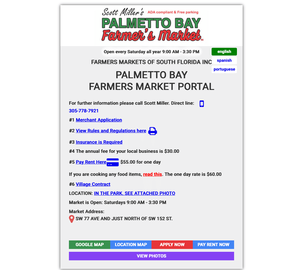Palmetto Bay Farmer's Market