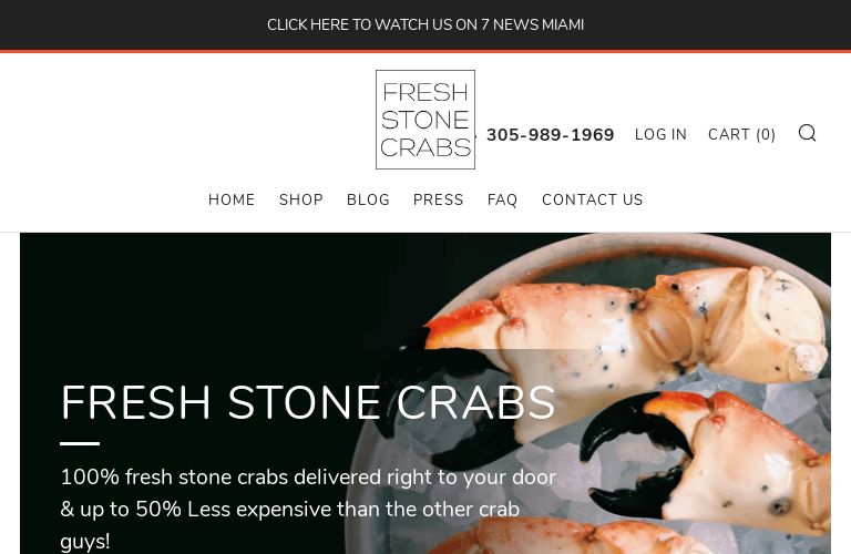 Fresh Stone Crabs