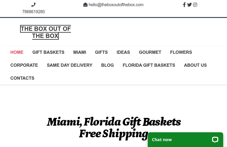 Miami Gift Baskets in a Box