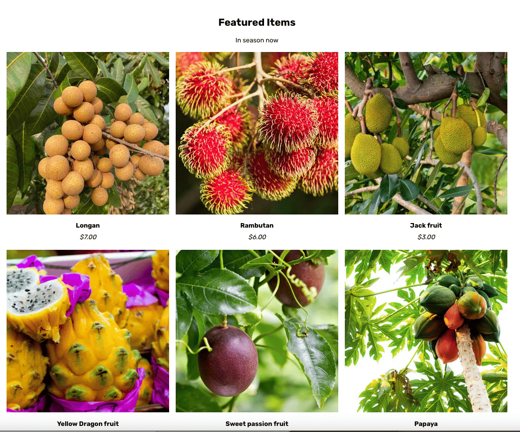 My Exotic Fruits