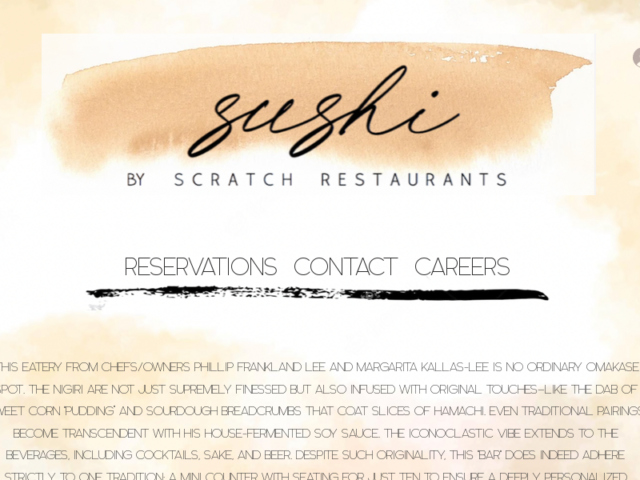 Sushi by Scratch Restaurant