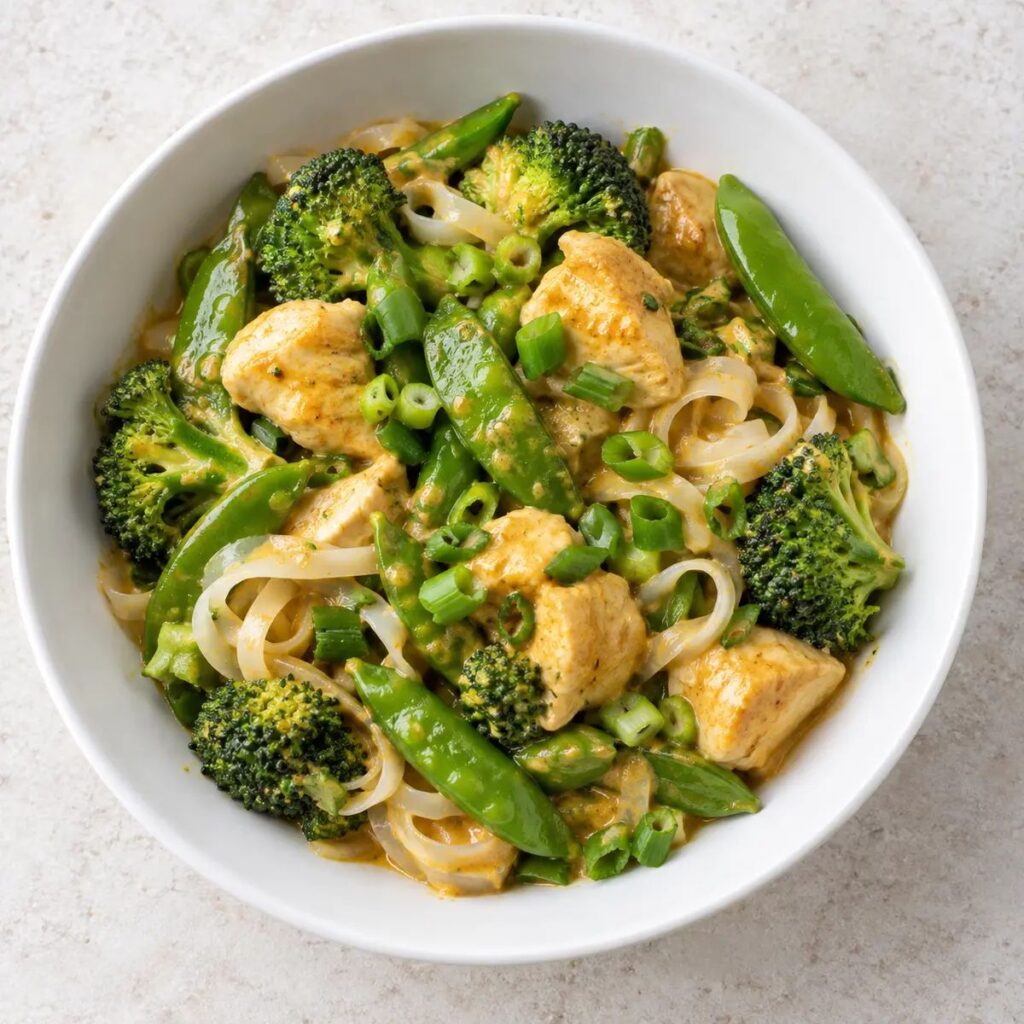 Coconut Curry Chicken Noodle Bowl